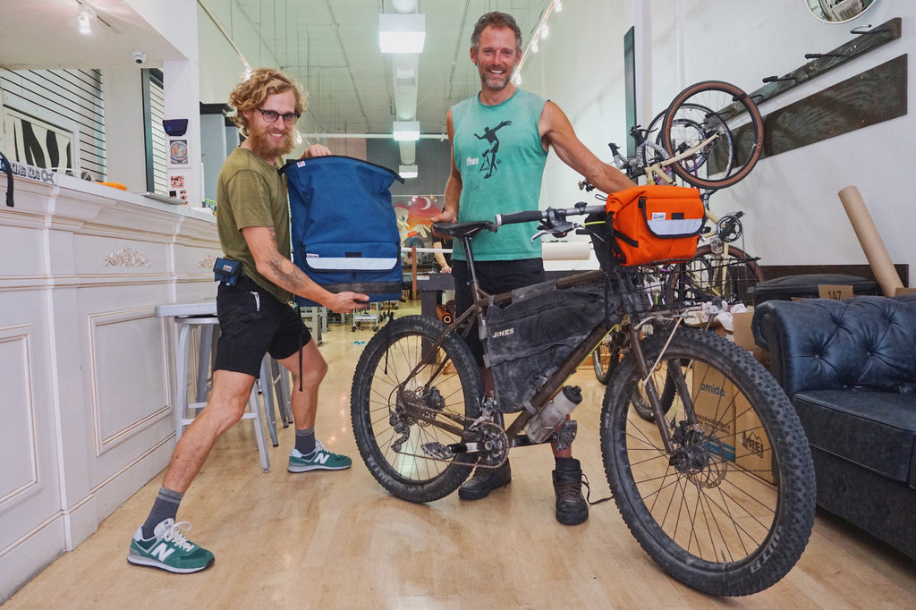 Cass from Bikepacking dot com in the hizz house!