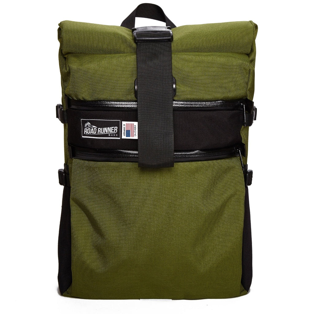 Large Roll Top Backpack - Bicycle Bag by Road Runner Bags