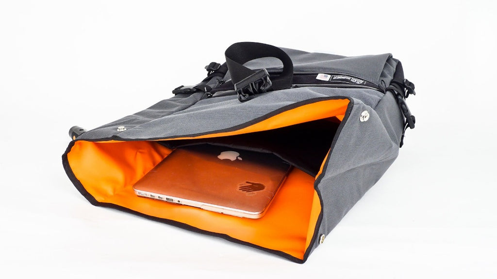 Large Roll Top Backpack - Bicycle Bag by Road Runner Bags